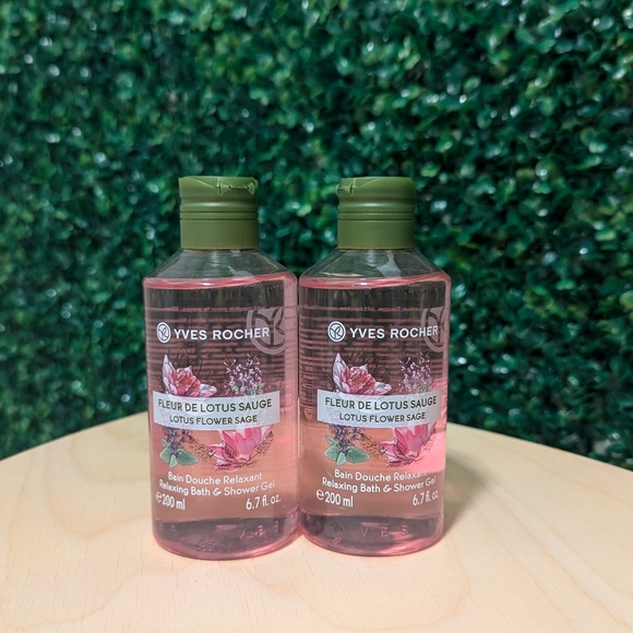 2X Yves Rocher Lotus Flower Sage Body Wash, 6.7 oz (200ML) - Picture 1 of 3